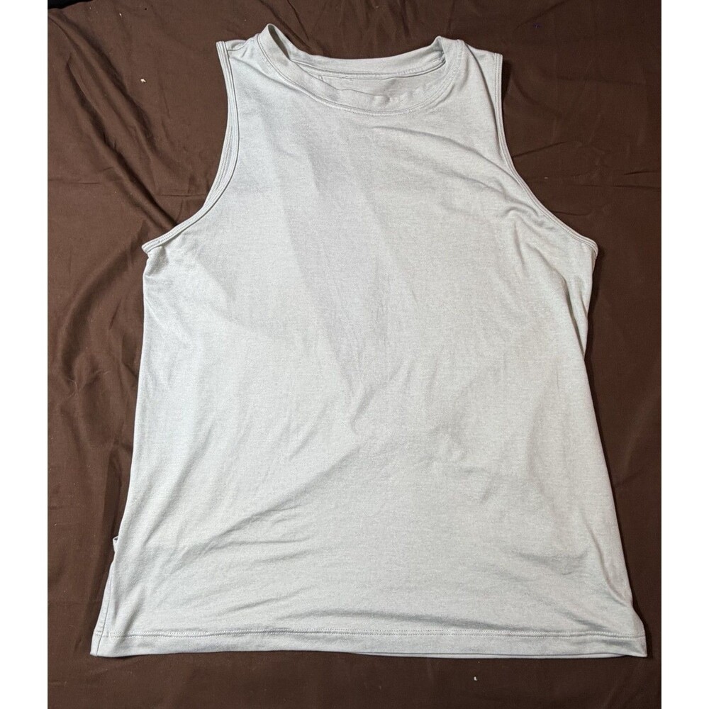 Fabletics White Open Back Tank Top Women's  Athleisure Workout Yoga